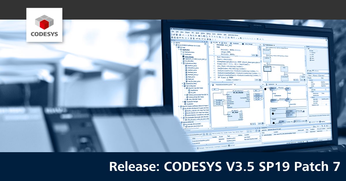Release CODESYS V3.5 SP19 Patch 7